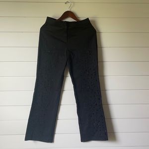 Ribkoff sequin embellished black pant
